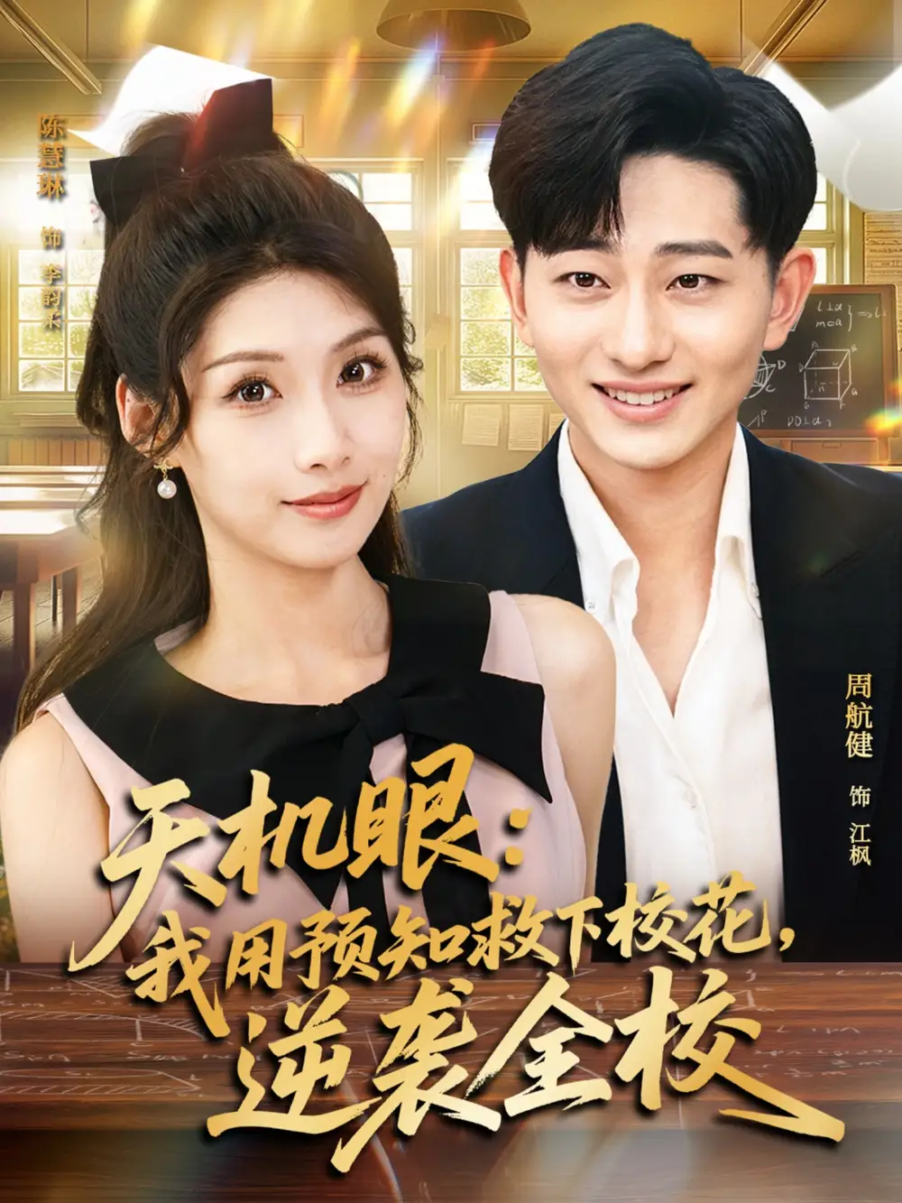 天机眼我用预知救下校花逆袭全校（80集）陈慧琳&周航健海报